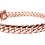 Thumbnail: 7mm CUBAN LINK BRACELET - 10k ROSE