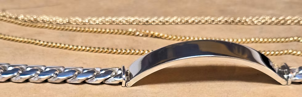 10mm STERLING SILVER ID CUBAN BRACELET