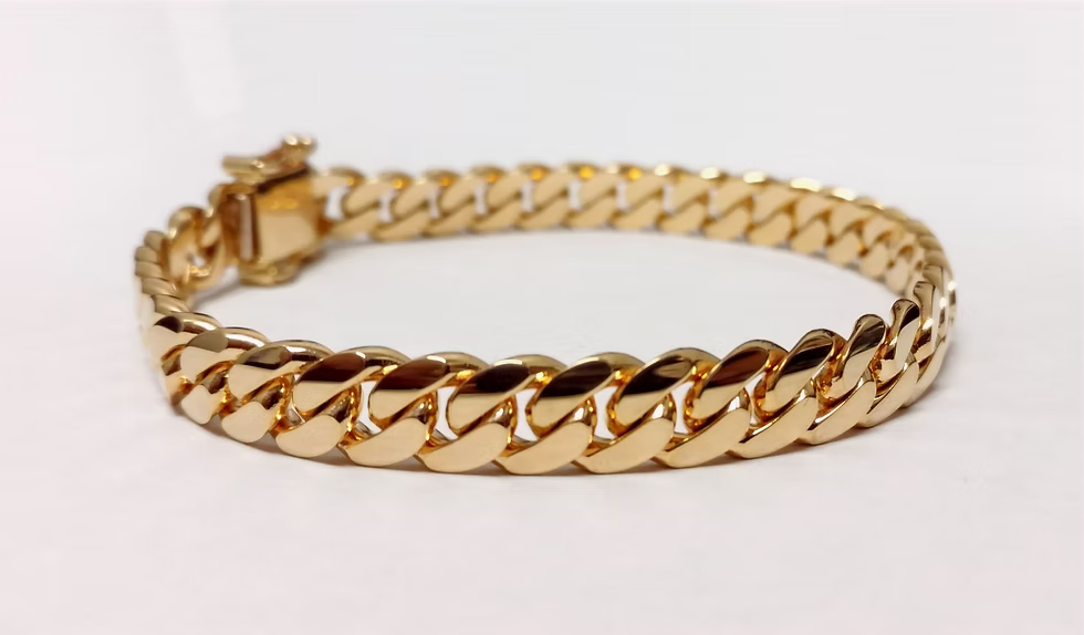 8mm CUBAN LINK BRACELET - 10k GOLD