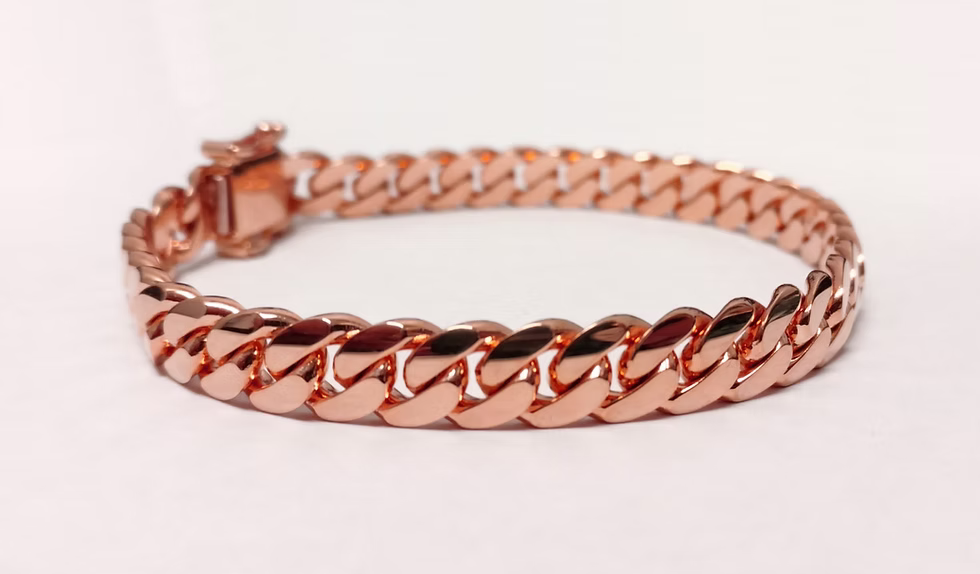 18k Rose Gold 6mm Cuban link bracelet
